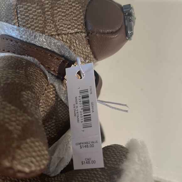Coach signature bag bear charm key chain new with tags pd $148 at coach - Picture 2 of 3